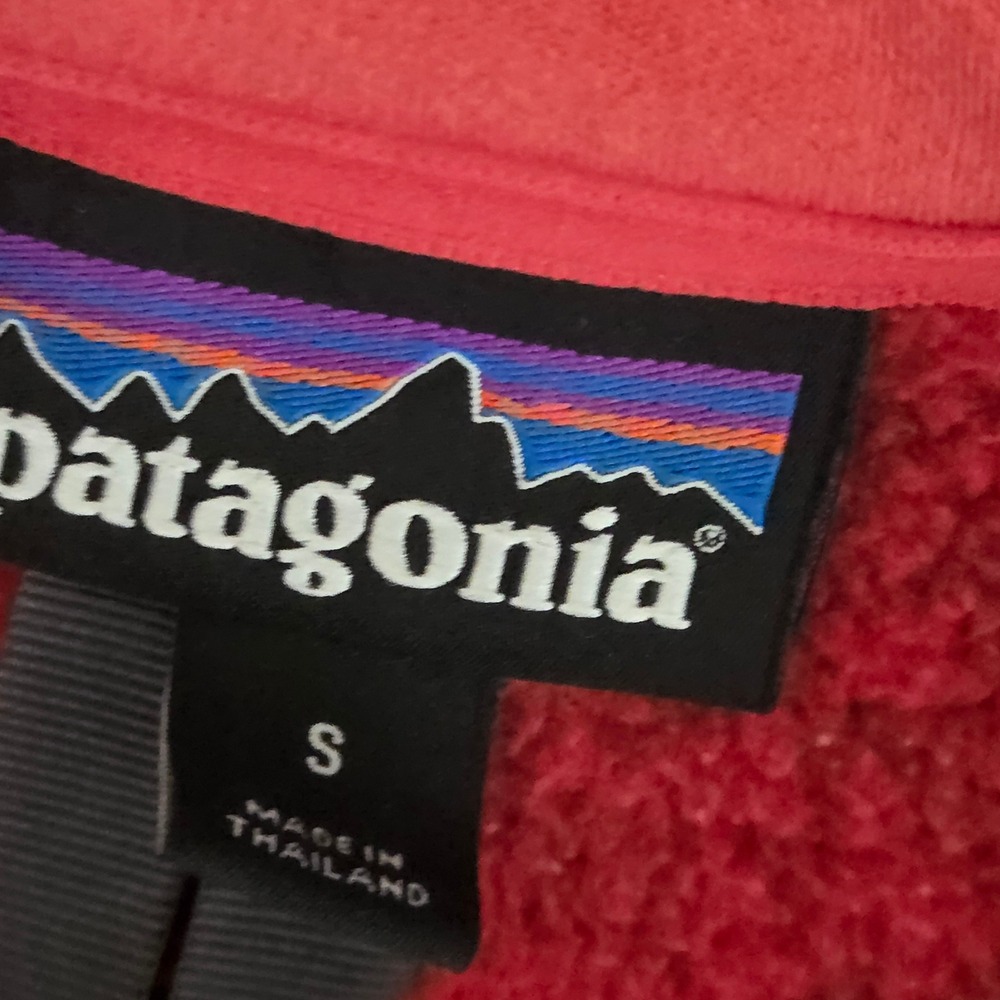 Patagonia Better Sweater Red Pullover Quarter Zip Long Sleeve Small S - Picture 7 of 13
